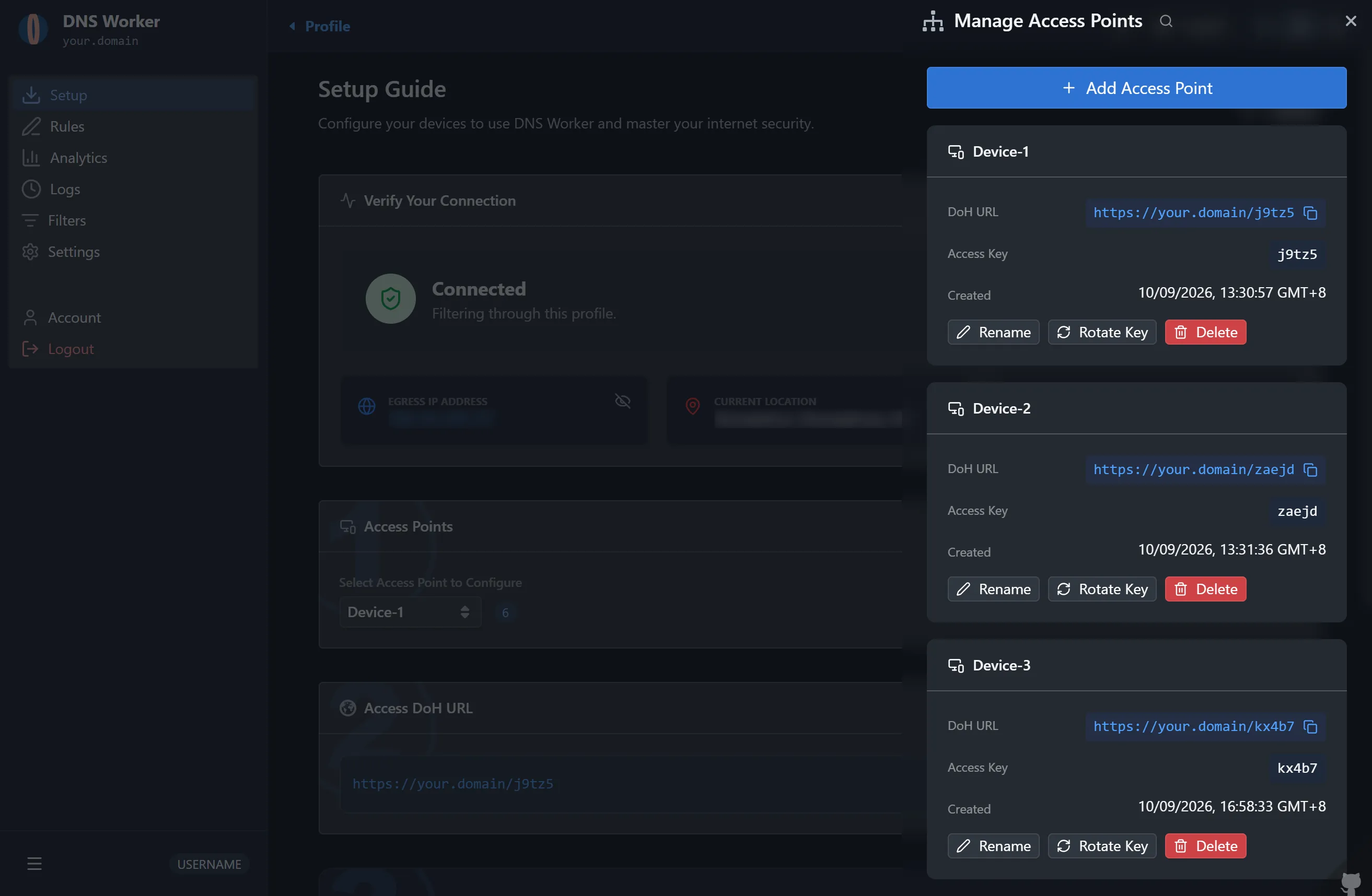 Endpoints & Access Points Management